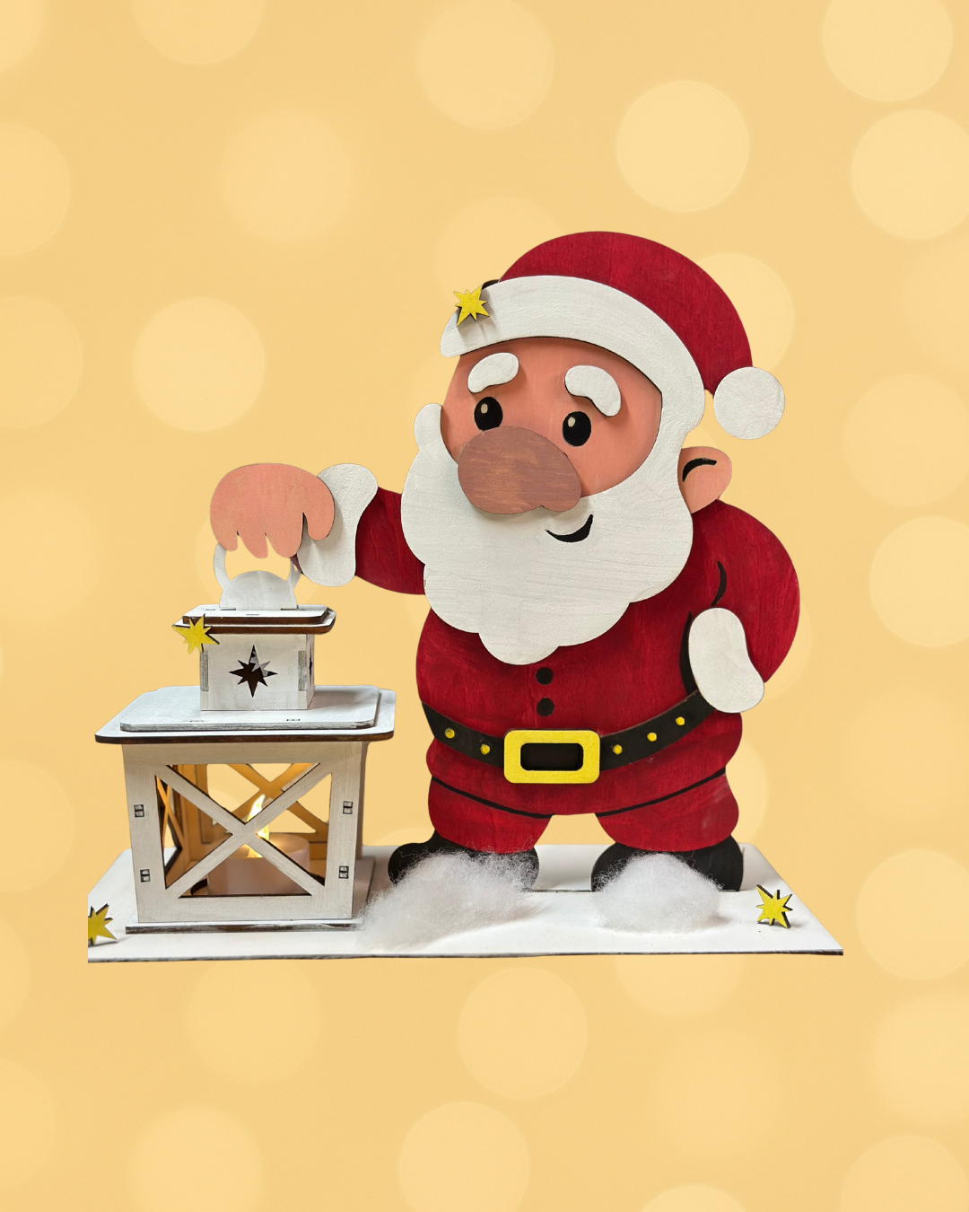 eleuchteter Weihnachtsmann – Santa Buddy –, perfekt für Winterdeko und als Geschenk.
